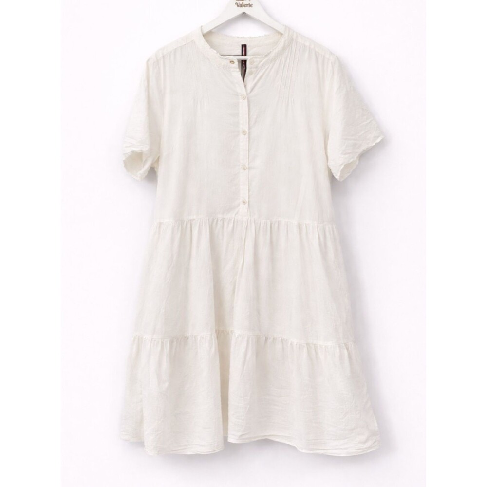 Tommy Hilfiger White Cotton Shirt Dress Popover Midi Size XXL Minimal Neutral
